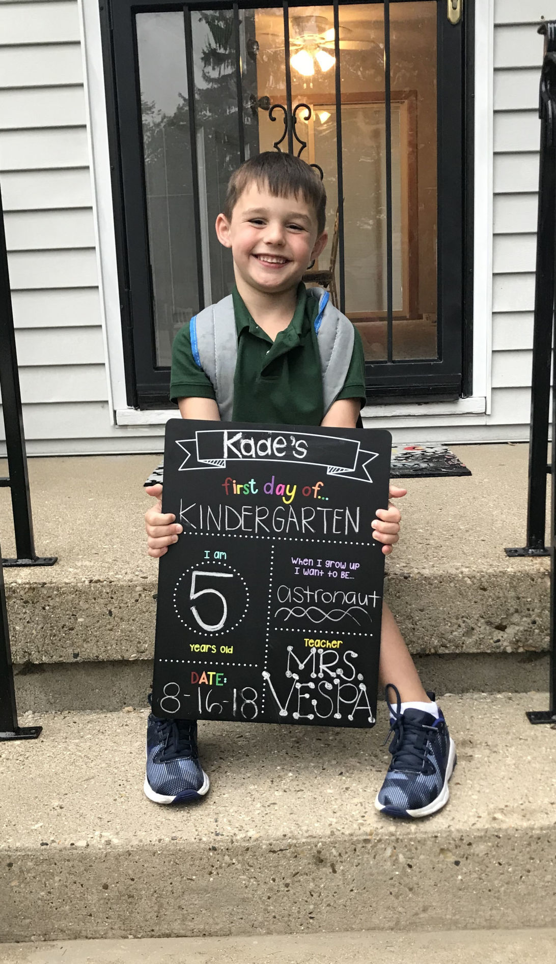 Kade's first day